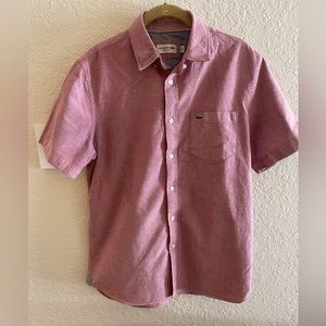 Lacoste men’s medium red button down shirt